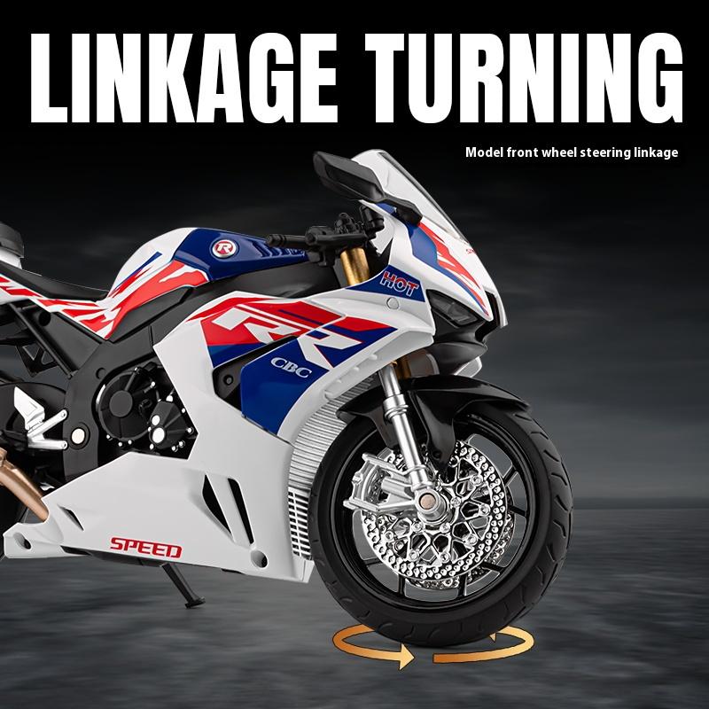 1:12 alloy motorcycle model, cool lighting, exquisite desktop ornaments, the best collection for motorcycle enthusiasts