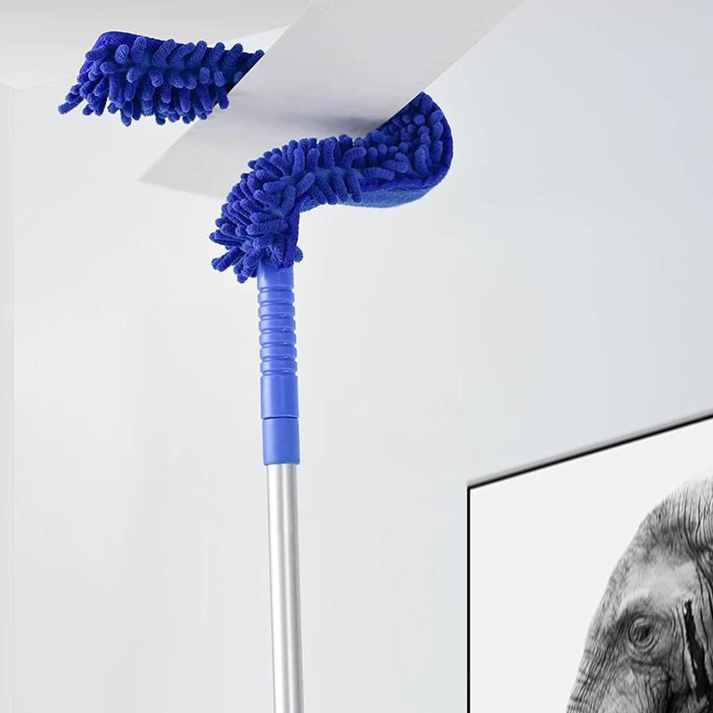 1,4/1,7M Szczotka do czyszczenia wentylatorów sufitowych z długą rączką z mikrofibry, zdejmowana szczotka do usuwania kurzu z sufitu