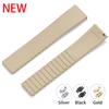 Hochwertiges FKM-Gummi-Uhrenarmband 18mm 19mm 20mm 22mm Schnellwechsel Wasserdicht Zuschneidbar Taucherband mit Faltschließe