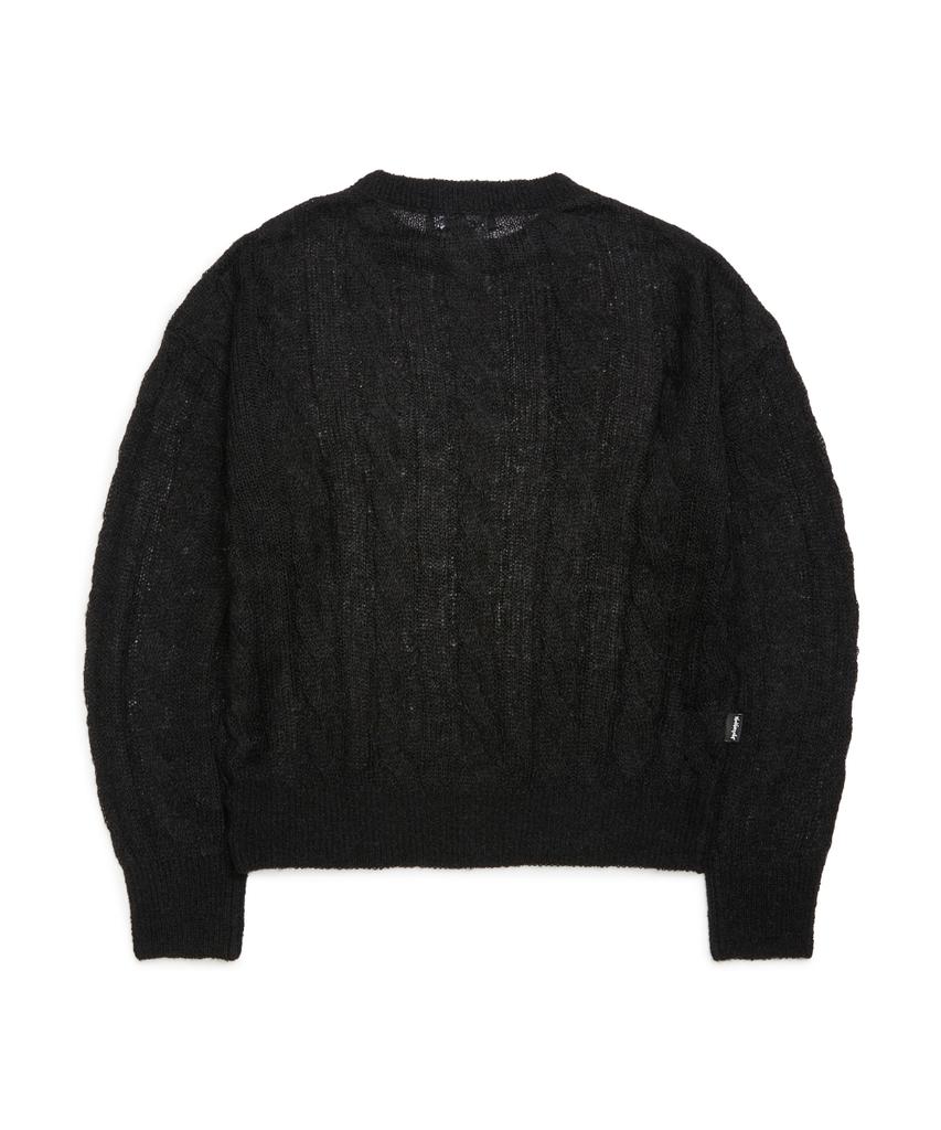 MARK GONZALES Women'S Club See-Through Knit - Black