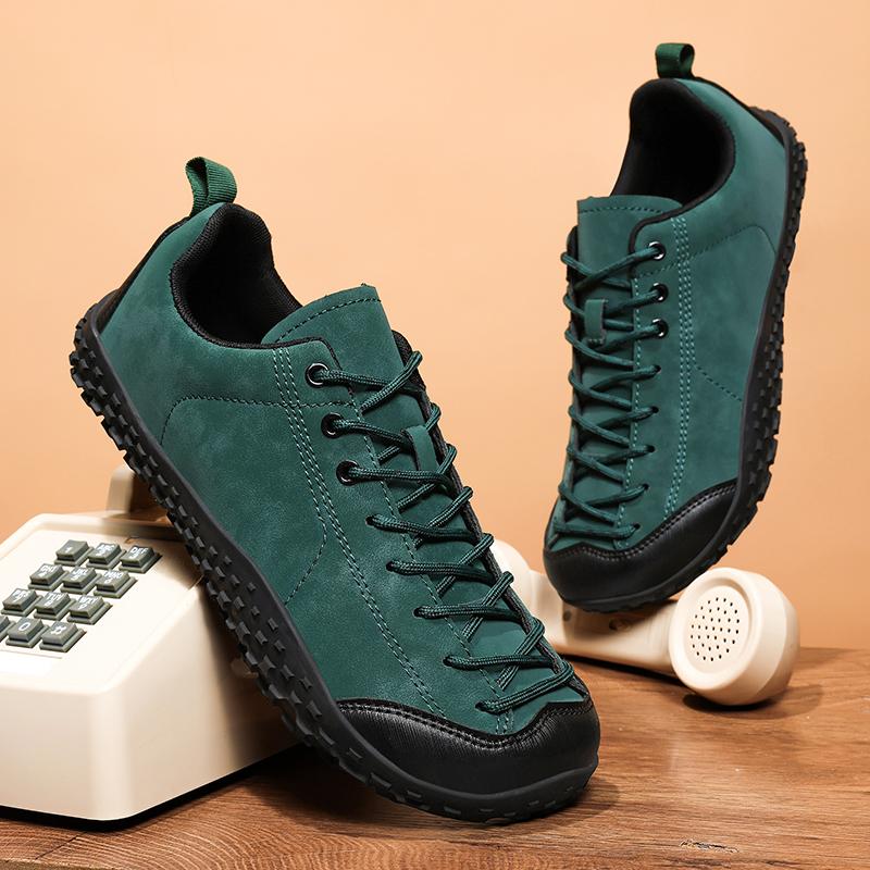 Fashion Outdoor Mens Casual Leather Shoes Hot Sale Anti-Slip Sneakers Versatile Travel Sports Shoes Simple Man Trainers Treking Footwear
