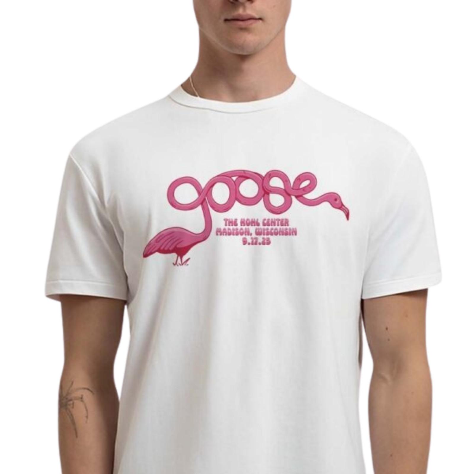 Goose Madison WI Sept 17 2026 Kohl Center City Bird Pink Flamingo Tee L