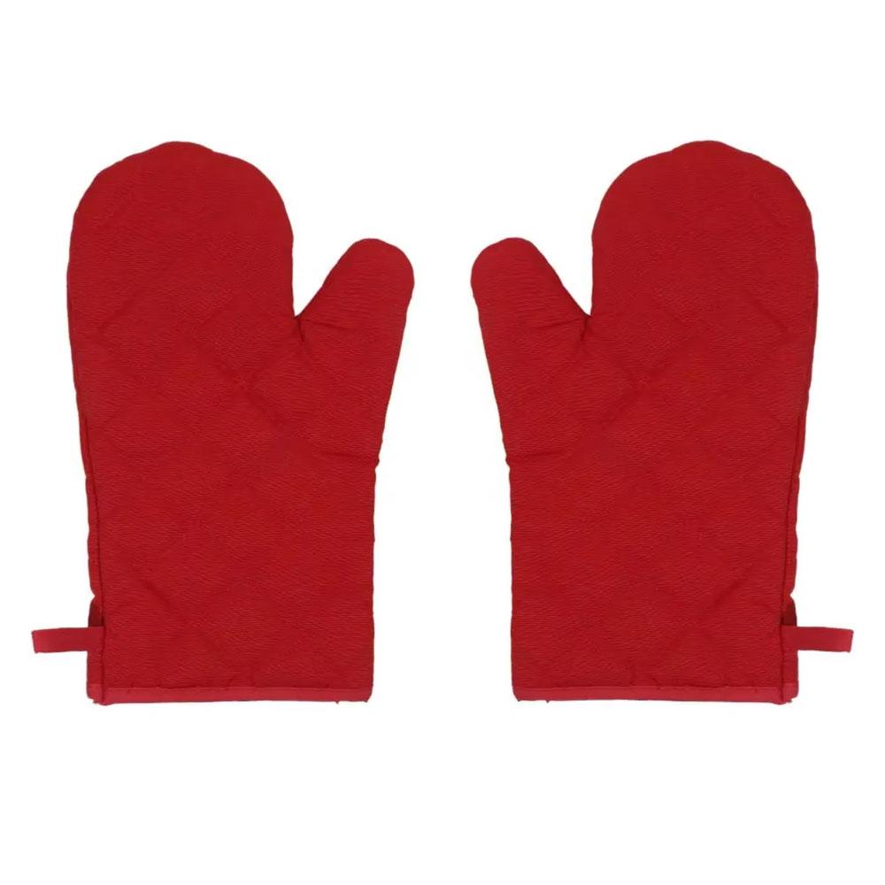 Single Microwave Oven Gloves Multi-color Kitchen Cooking Baking Mitts Pot Pad Heat Proof Protected High Temperature Resistant