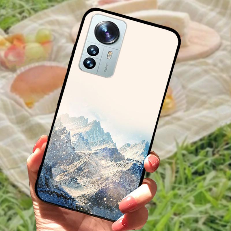 For Xiaomi Mi 12 Case 12X 12S Soft Silicone Cartoon Painted Phone Cover For Xiaomi 12 Pro Case 12S PRO Shockproof Coques Bumper