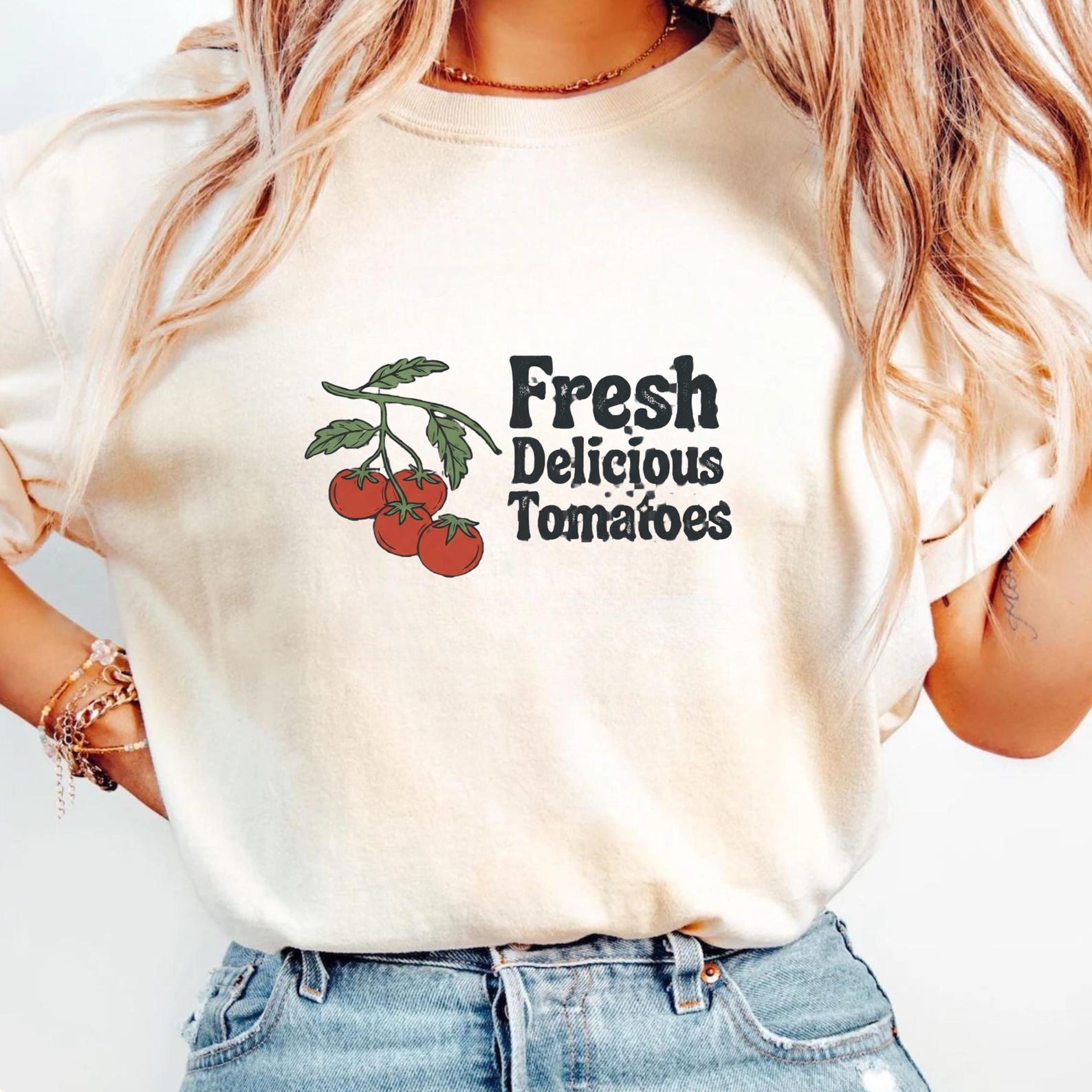 Fresh Delicious Tomatoes Shirt, Tomato Vine Graphic Tee, Vintage Garden T-Shirt, Funny Farmer Market Shirt, Unisex Vegetable Lover Gift 3XL