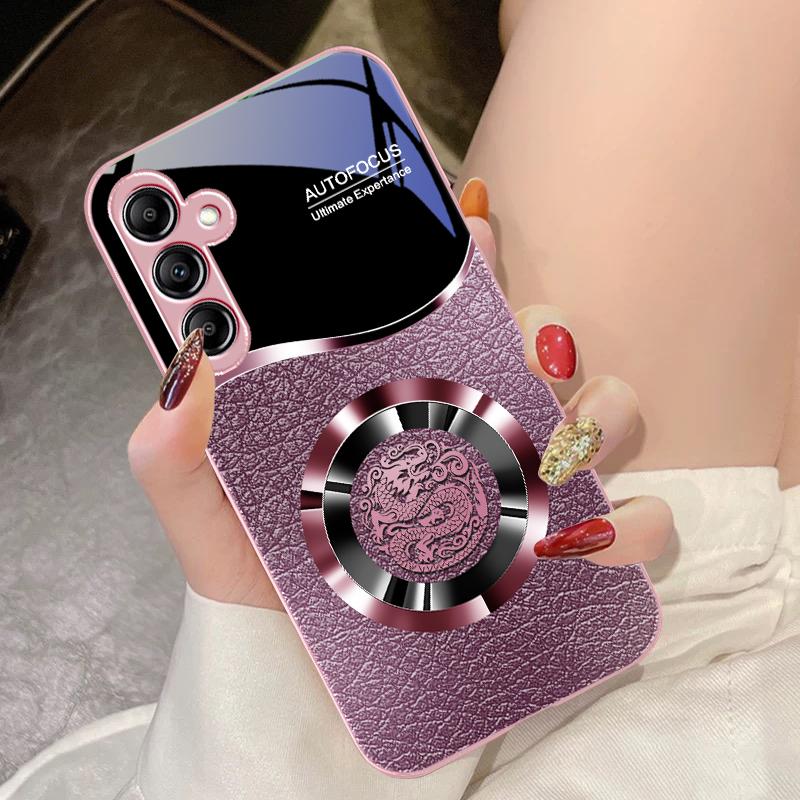 

Щасливе Кільце Для Samsung Galaxy A14 4G 20 30 52 20S 21S 22 A32 33 34 42 50 51 53 54 70 71 72 73 5G Скляний Чохол для Телефона For Samsung A73 5G