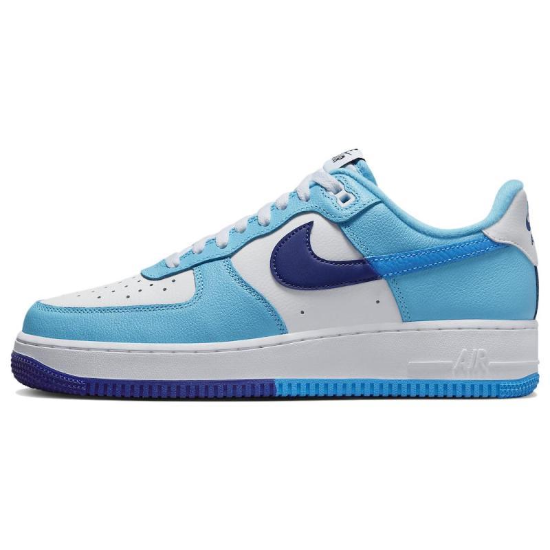 Nike Air Force 1 Low '07 LV8 Split Light Photo Blue Deep Royal Sneakers DZ2522-100