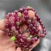 8mm Natūralus arbūzas turmalinas Apyrankė Crystal Reiki Gem Akmens turmalinas Karoliukai Apyrankės Moterims Mados Papuošalai Dovanos