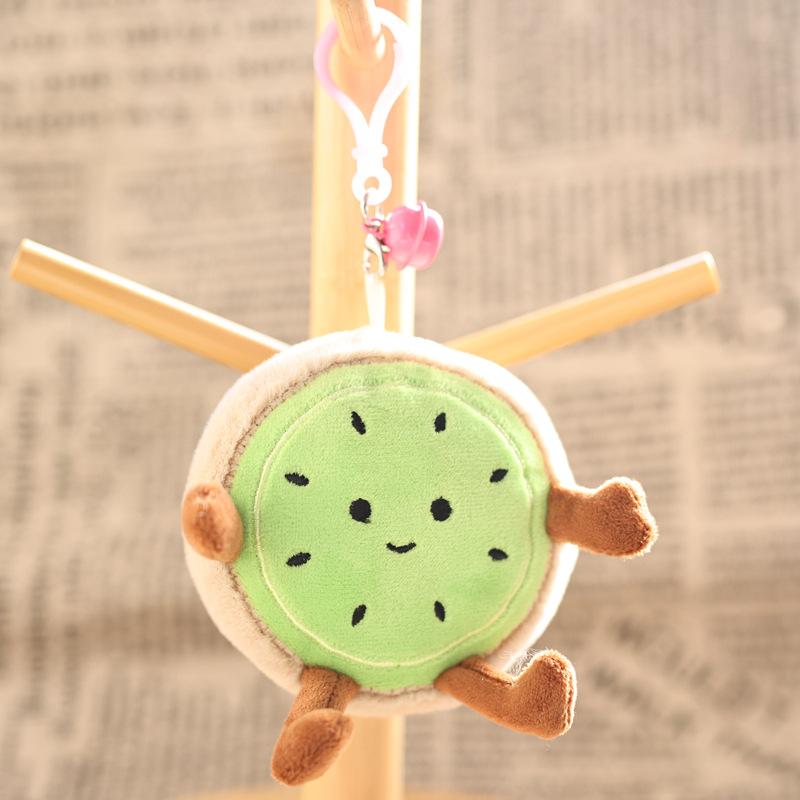 1 Stück Cartoon Niedliche Frucht Kiwi Puppe Tasche Anhänger Pfirsich Avocado Plüschtier Heimdekoration Geschenk für Jungen und Mädchen