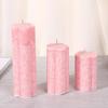 Handmade Aromatherapy Ice Flower Pillar Candle - Smokeless, Perfect for Home, Weddings, or Emergencies