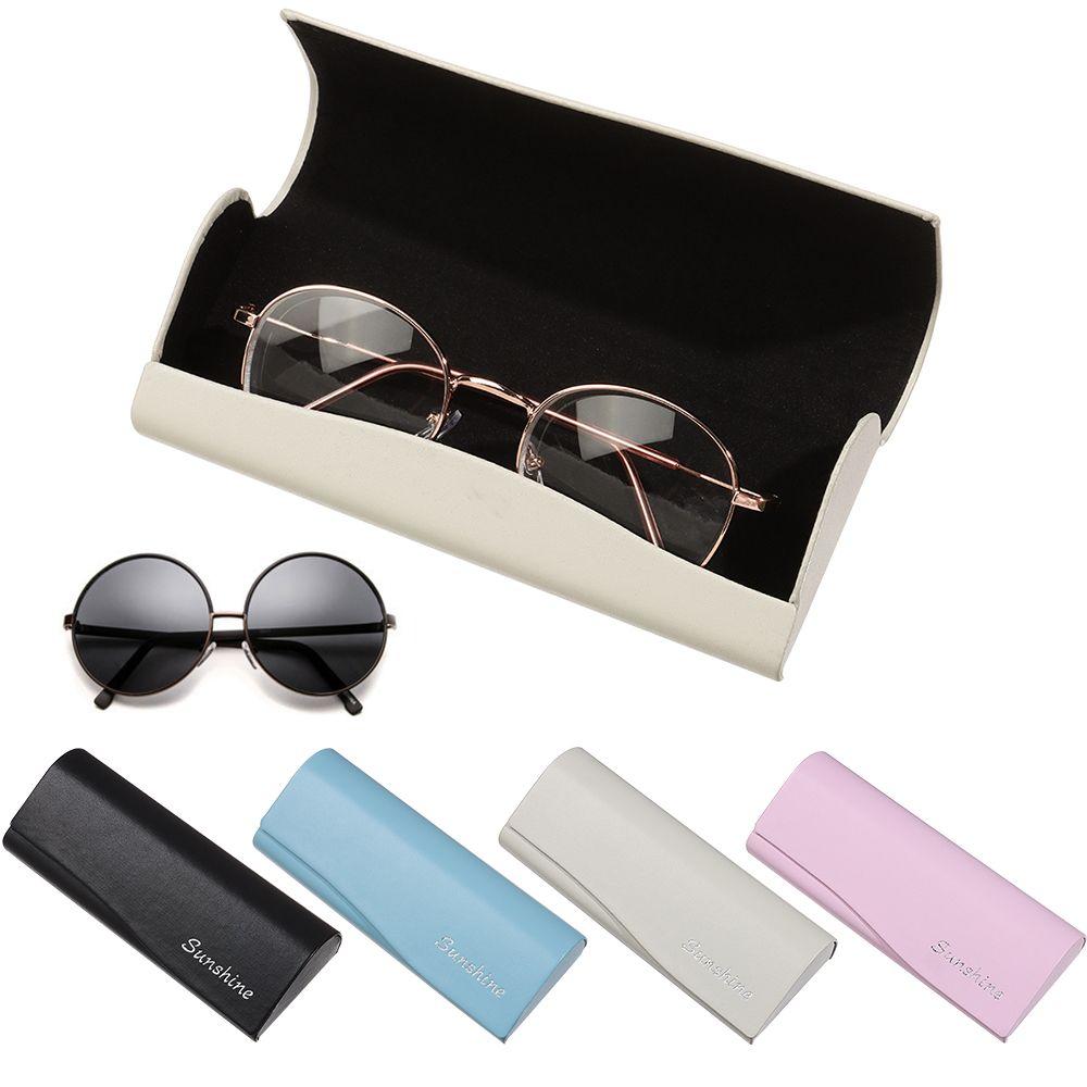 Porte-lunettes portable étanche vintage en cuir PU, boîte à lunettes, étui à lunettes