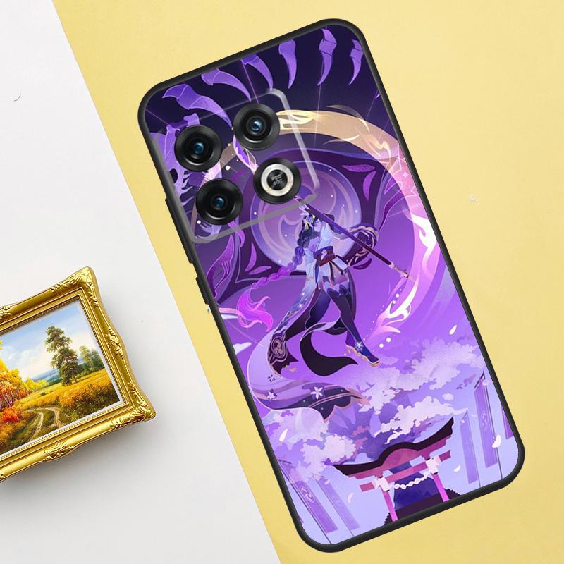 Raiden Shogun Genshin Impact Case For Oneplus 10 8 9 Pro Ace 10T 9R 8T Cover For Oneplus Nord 2 2T CE N100 N200 N300