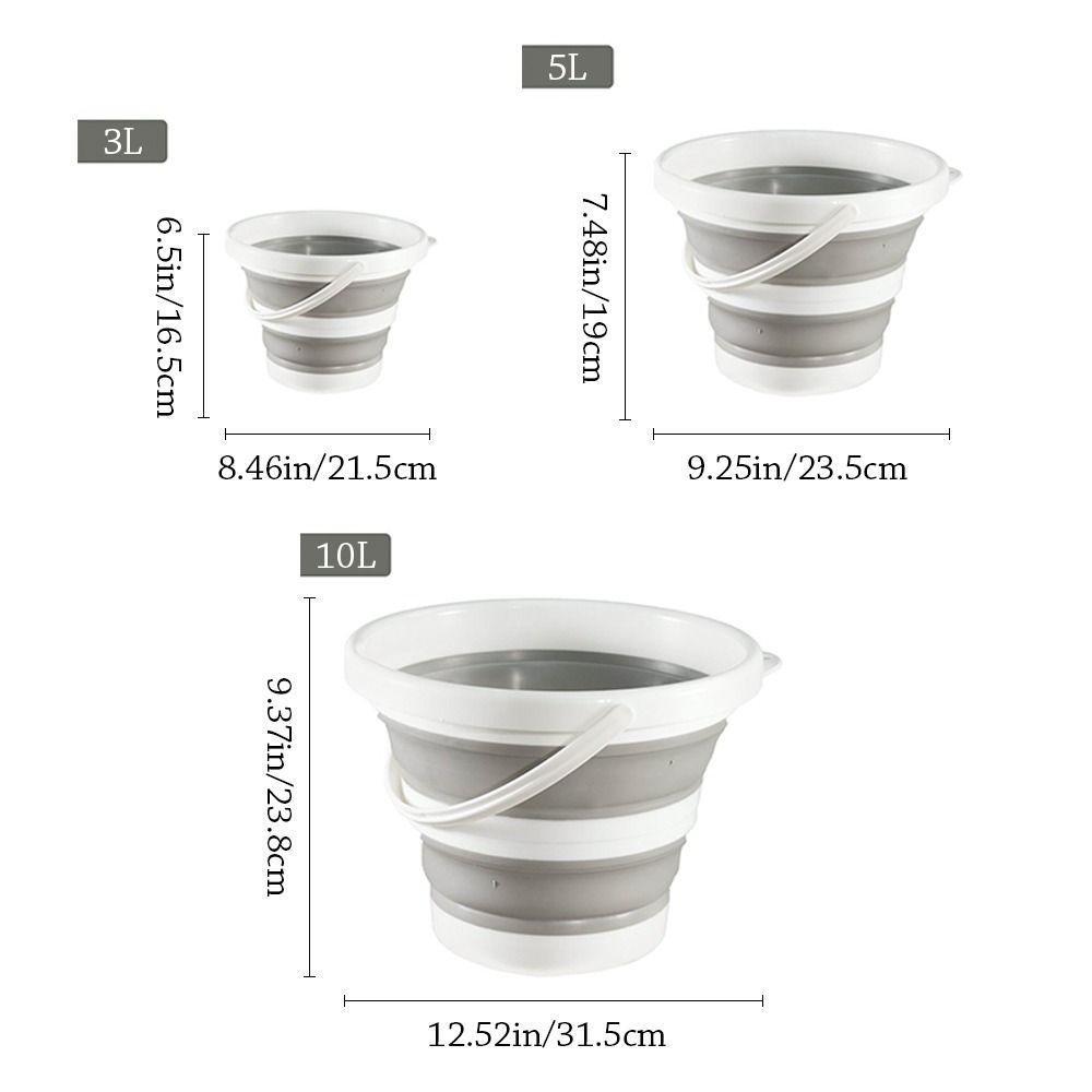 Portable Fishing Bucket Car Mounted Car Wash Bucket Multifunctional Foldable Water Bucket