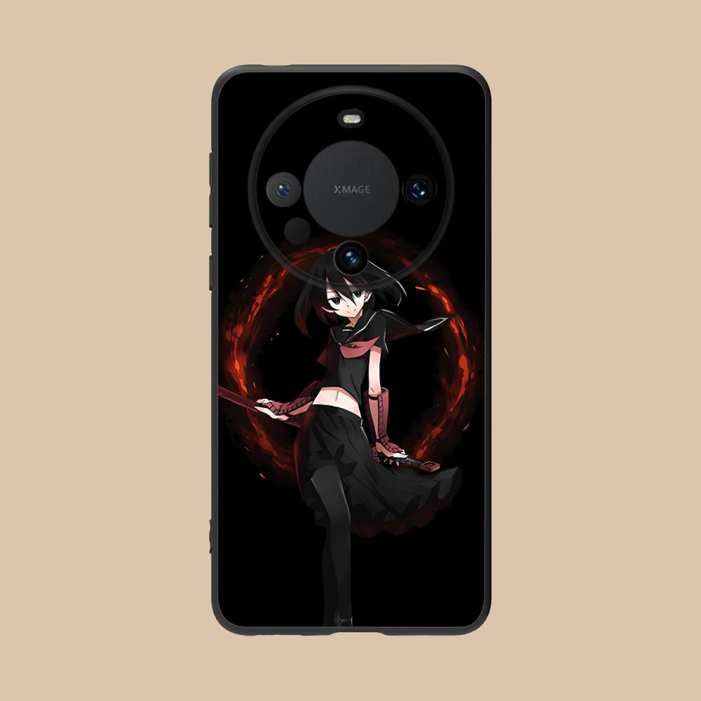 Akame Kurome Matte TPU Mobile Phone Case for Huawei Mate 60 50 40 30 20 10 Pro Plus Lite E 5G Colorful Printing Cover