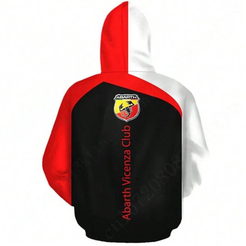 Übergroßer Abarth Hoodie Harajuku Hoodies Top Unisex Kleidung 3D Druck Pullover Lässige Hoodies für Männer Frauen Anime Sweatshirt