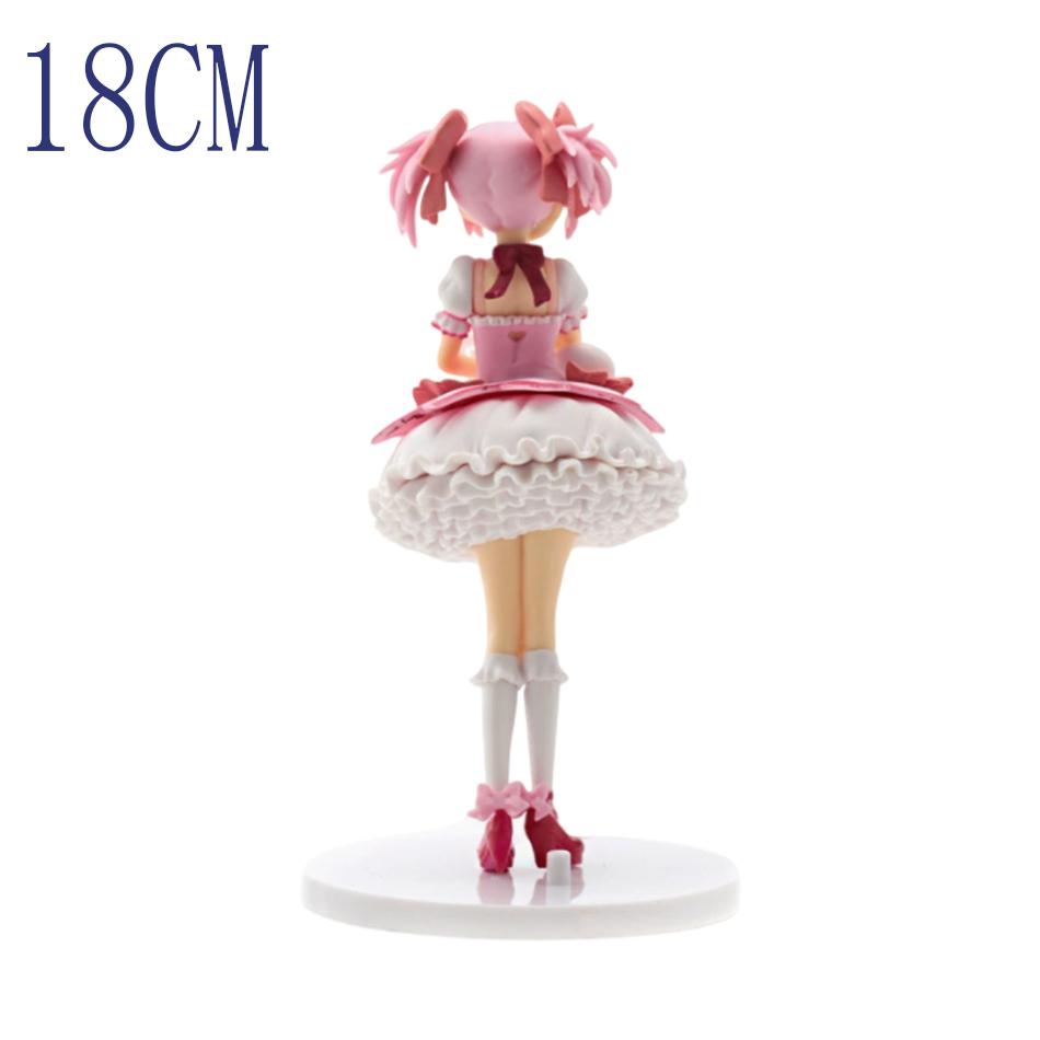 Anime Kaname Madoka Figure Standing Pose Action Figure Kyuubey Kawaii Model Desktop Ornaments Collection Child Toy Gifts 17cm
