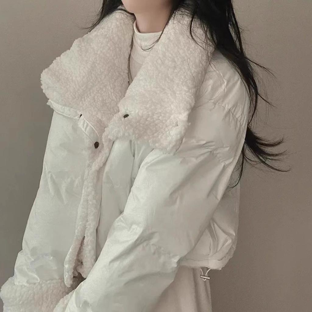 Winter Multi Functional Thick Warm Jacket Lamb Fleece Short Women's Jacket