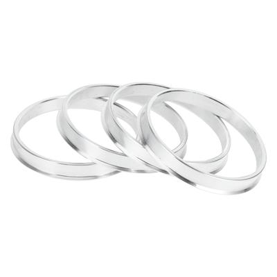 INFINAUTO Hub Centric Rings 67.1mm ID To 72.6mm OD Vehicle Wheel Hub Rings Aluminum Alloy 4pcs