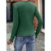 Women's Spring Autumn T Shirt Fashion Slim Fit Waist Pleated V-neck Fashion Elegant Women Top