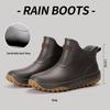 Men's & Women's Non-Slip Waterproof Short Rain Boots with Cotton Lining for Outdoor Use