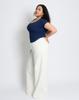 Kulsiseu Cs Cotton Wide Jeans-049 (White)