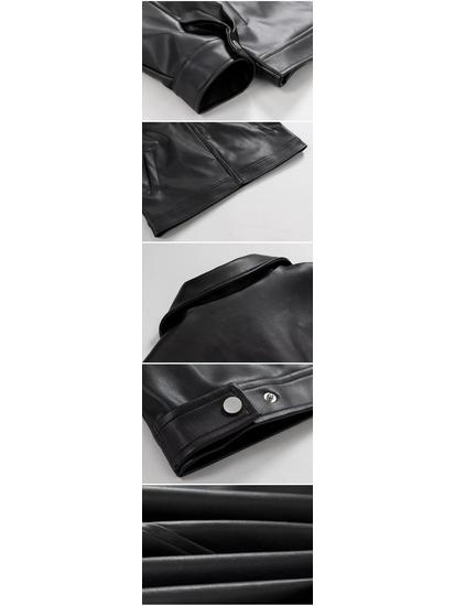 Men's Retro Leather Jacket: High-End Autumn/Winter Streetwear, Korean Style, Cool Lapel, Loose Fit Motorcycle Jacket