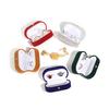 Proposal Ring Box Double Slots Noble Flocking Oval Portable Packaging Elegant Stud Earring Jewelry Accessories Gift Case for Wedding