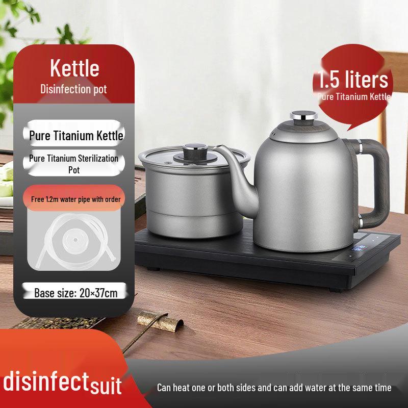 

Automatic Pure Titanium Electric Teapot with Built-In Brewer and Heating Stove