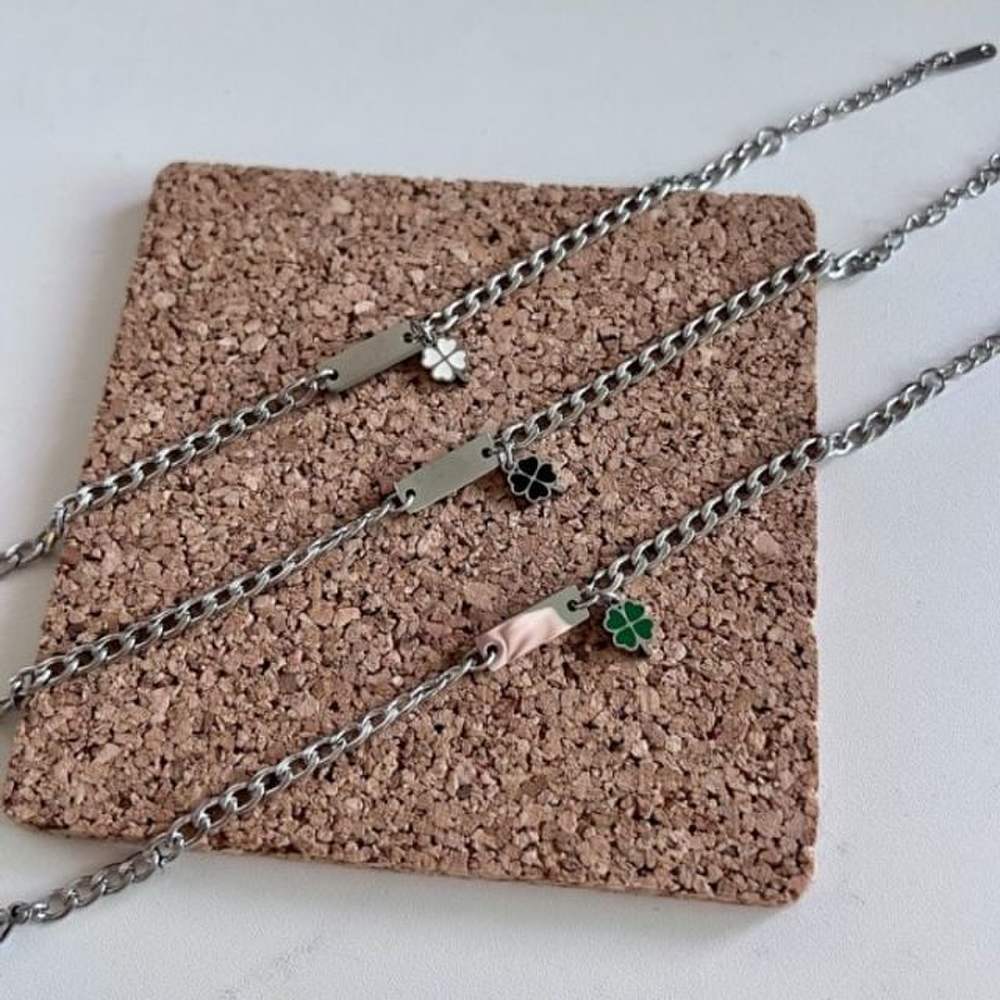 Bracelet Day Self-made Clover Basic Good Luck Lucky Four-Leaf Claw