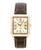 Analog Leather Strap Gold Dial Quartz MTP-B190RGL-9BV Men's Watch