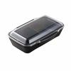 Komori Resin Monotone Dome Lunch Box 750 Black 665261