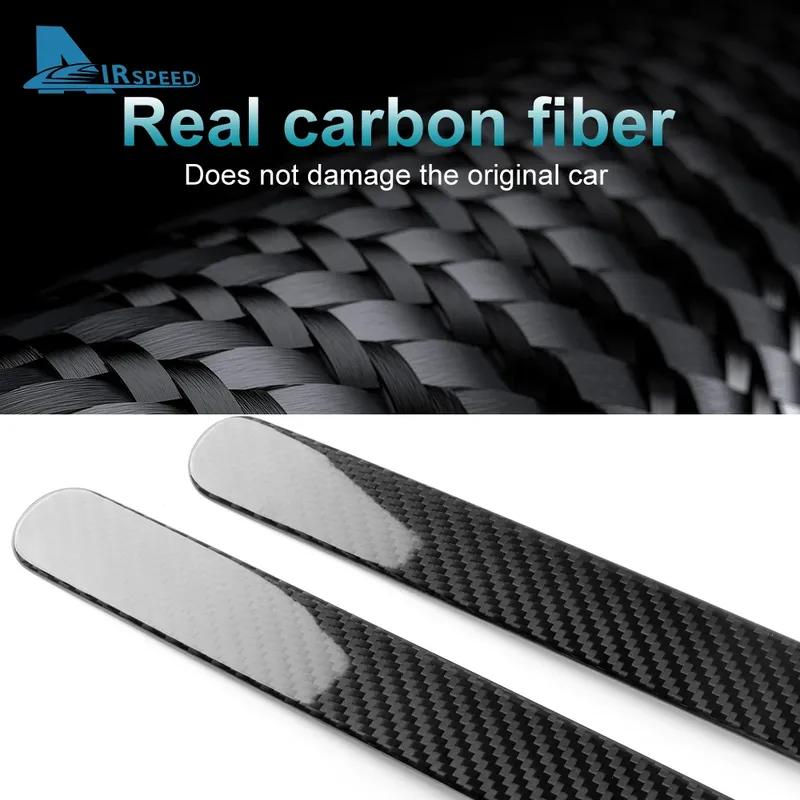 Real Hard Carbon Fiber Sticker For Kia Stinger      LHD RHD Car Rear Brake Light Strip Trim Accessories