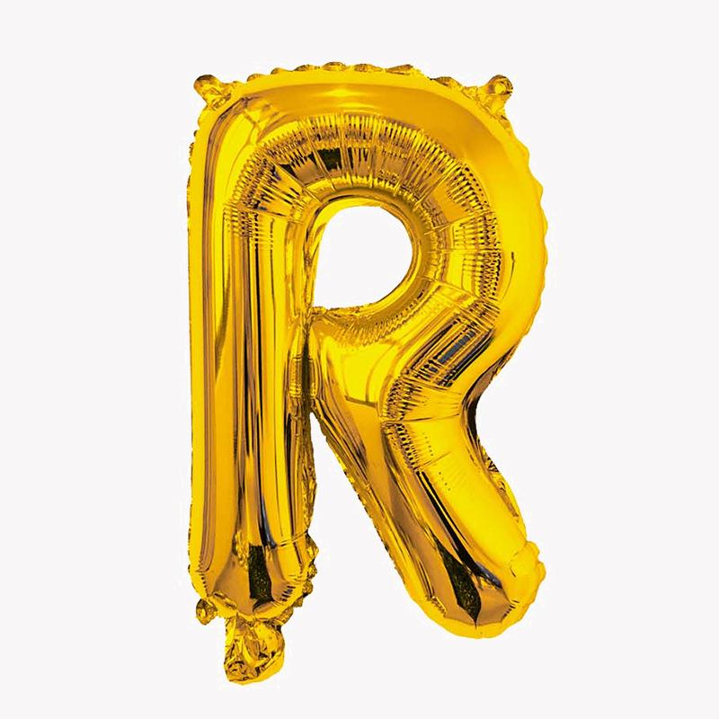 32-Inch Gold English Alphabet Aluminum Film Balloon Birthday Party Decoration Balloon Wedding Decoration In The Letter Helium Floating