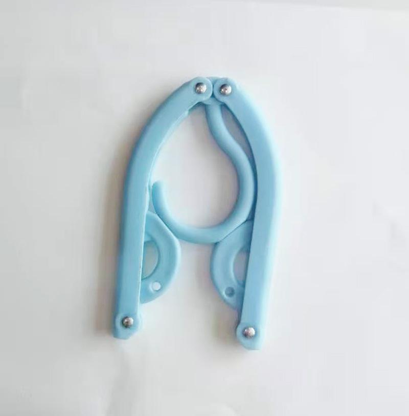 Compact Telescopic Foldable Hanger - Multifunctional Mini Plastic Hanger for Dorms and Travel