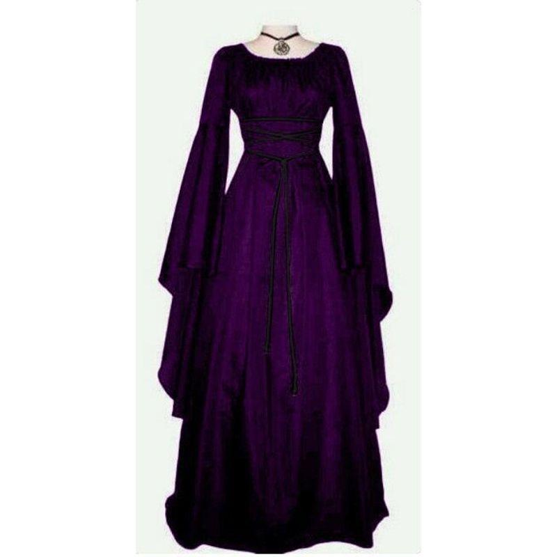 Fashion round Neck Asymmetrical Women s Dress Belt Purple XXL Code