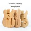 DIY Erle ST E-Gitarrenkörper mit Pfirsichholz-Finish und einzelnem Tremolo.