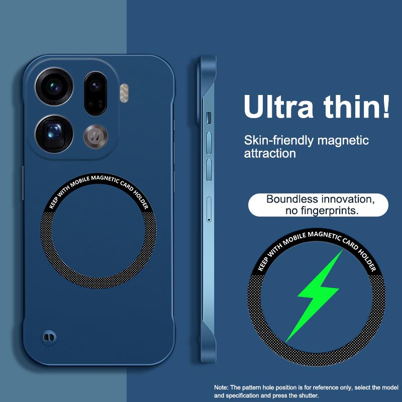 Frameless Magnetic For Magsafe Slim Case For OPPO Find X9 Pro FindX9Pro 5G Wireless Charging Hard Back Cover