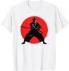 Samurai Warrior Katana Silhouette Japanese Art Gift T-Shirt