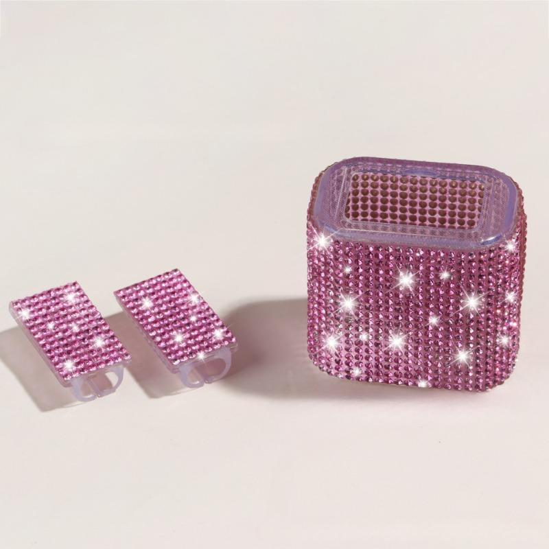3-pieces Set Beautiful Shiny Stick Diamond Silicone Protective Cover for IPhone 14 20W Charger USB Cable Anti-Break Protector