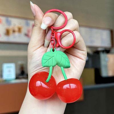 Backpack Decor Cherry Bag Hanging Decorations Red Cherry Pendant Birthday Gift