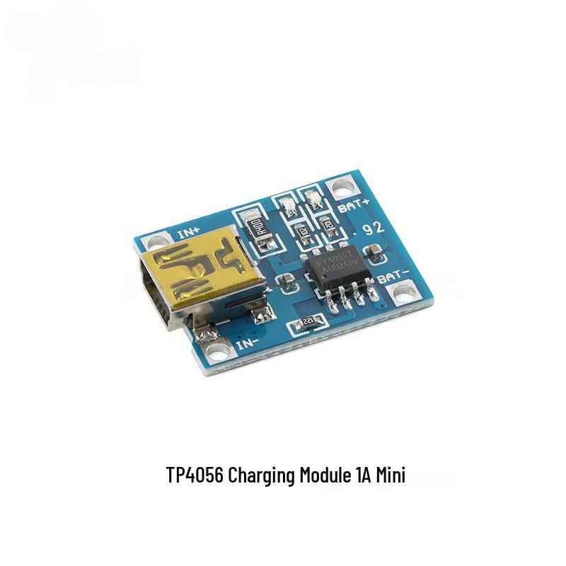 TP4056 18650 Lithium Battery Charging Board, 1A, with Overcharge & Discharge Protection, Compatible with 3.6V-4.2V Batteries