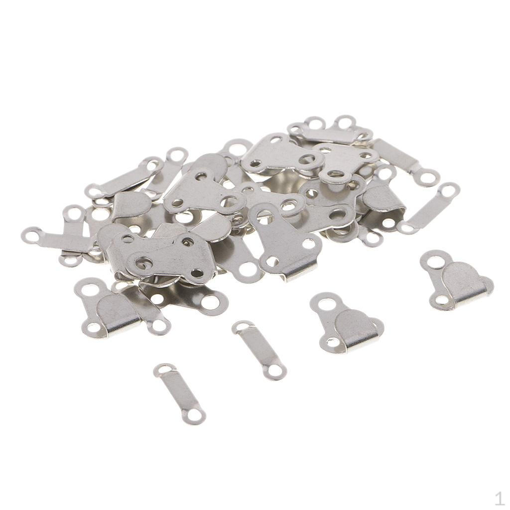 20 Sets Brass Sewing Hooks and Eyes Closures for Trousers Skirts Pants