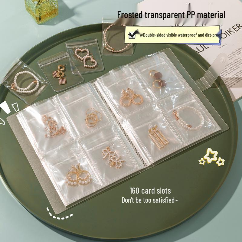 Anti-Oxidation Portable Jewelry Box for Earrings, Studs, Necklaces, Rings - Transparent Storage Bag