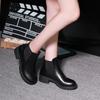Short Women's Autumn and Winter New British Style Thick Heel Round Head Martin Fashion Casual Single
