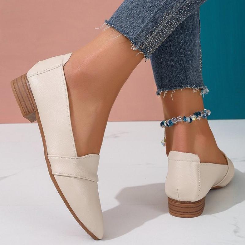Slipper Schuhe Damen Flach Damen Einfarbige Schuhe Slip On Spitze Flacher Mund Weiche Sohle Sandalen für Damen Flach