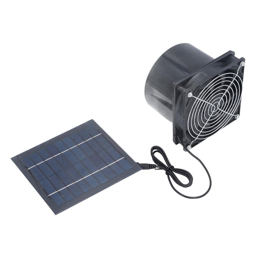 Ventilador de Extracción Solar Profesional Eficiente Ahorro de Energía Ventilador de Conducto Solar para Exterior Ático Casa de Perro
