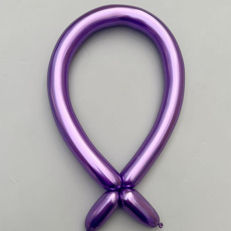 Magic 10Pcs Long Balloons Diy Latex Balloons Wedding Birthday Christmas Party Glossy Metal Inflatable Balloon Decorations