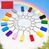 Building Block Keychain 16colors 2*4 Points Children's Novel Toys Accessories Small Particle Bricks Pendant