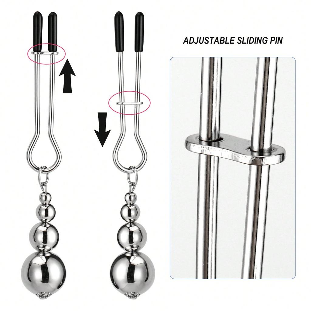Heavy Weight Metal Nipple Clamps Labia Breast Clips BDSM Breast Bondage Restraint Stimulator Flirting Sex Tools for Women Adults