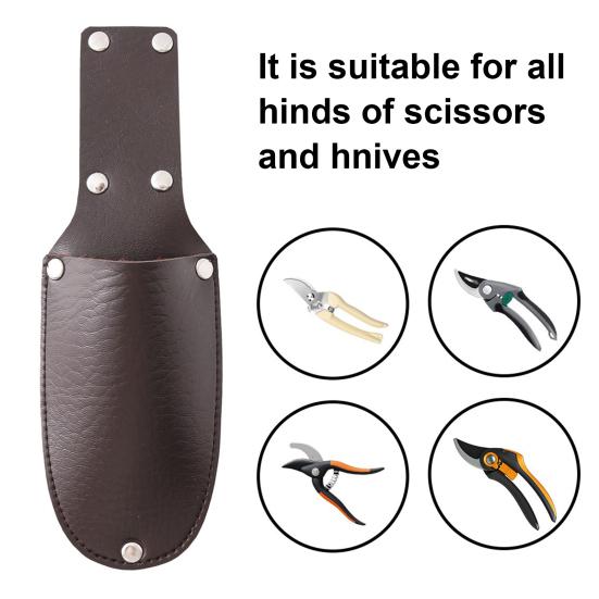 Pruning Shears Sheath Gardening Tool Holster Leather Sheath for Gardeners Protective Case Faux Repair Technicians
